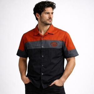 Harley-Davidson 99080-20VM Shirt XL Black Orange 2022 Bikercore